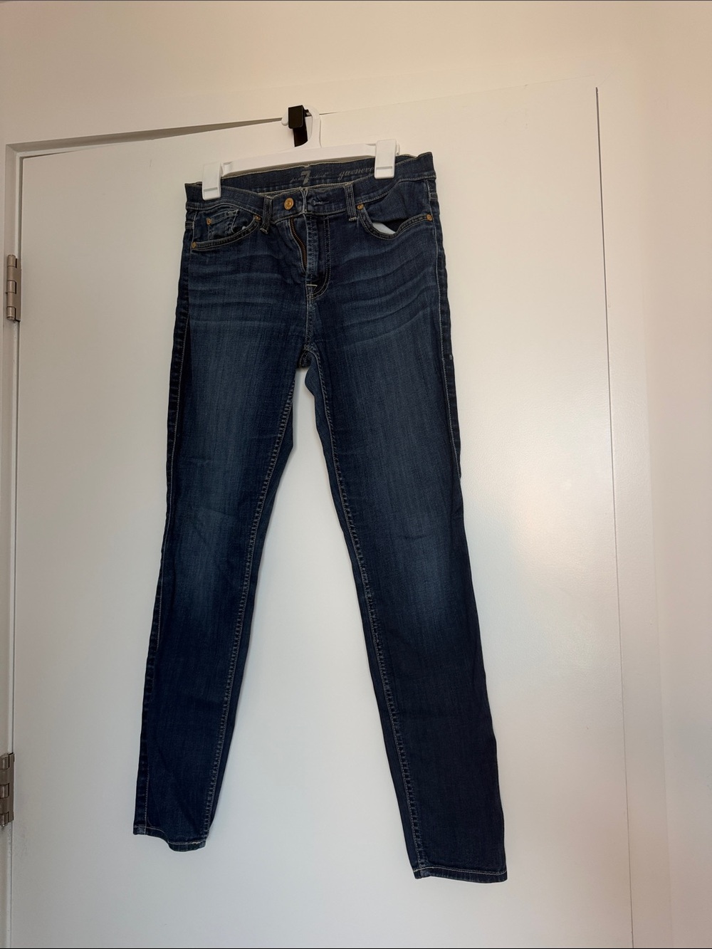 7 For All Mankind Dark Indigo Skinny Jeans